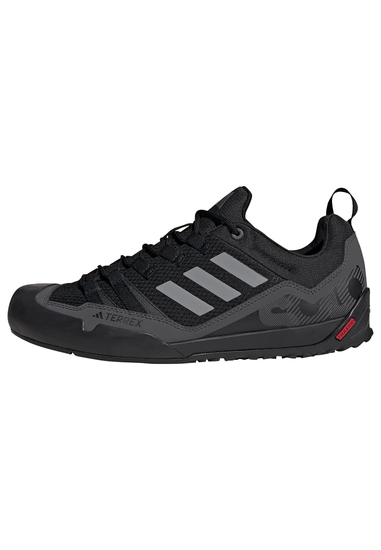adidas Unisex adulto Terrex Swift Solo 2.0 Hiking Shoes, Core Black / Grey Three / Grey Six, 43 1/​3 EU