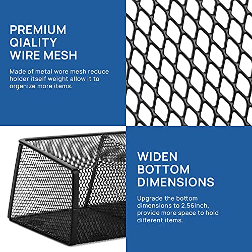 Magnetic Pencil Holder, Vicnova Metal Magnetic Pen Holder With Extra Strong Magnets/3+3 Generous Compartments, Magnetic Storage Basket Organizer To Hold Whiteboard Refrigerator Locker Accessories Teacher Must Haves Classroom Organization #TOP6