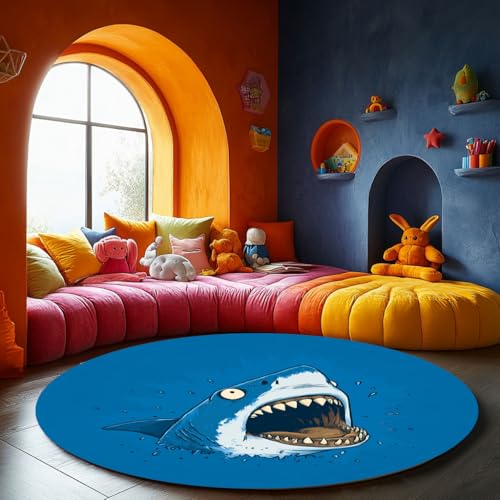 Tapete redondo creativo para niños de 2' diámetro