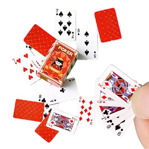 Yidueace Carte da Gioco - Intrattenimento da Tavolo Compatto,Mazzo Di Poker Interattivo Con 54 Carte - per Nonni Famiglia Donne Uomini e
