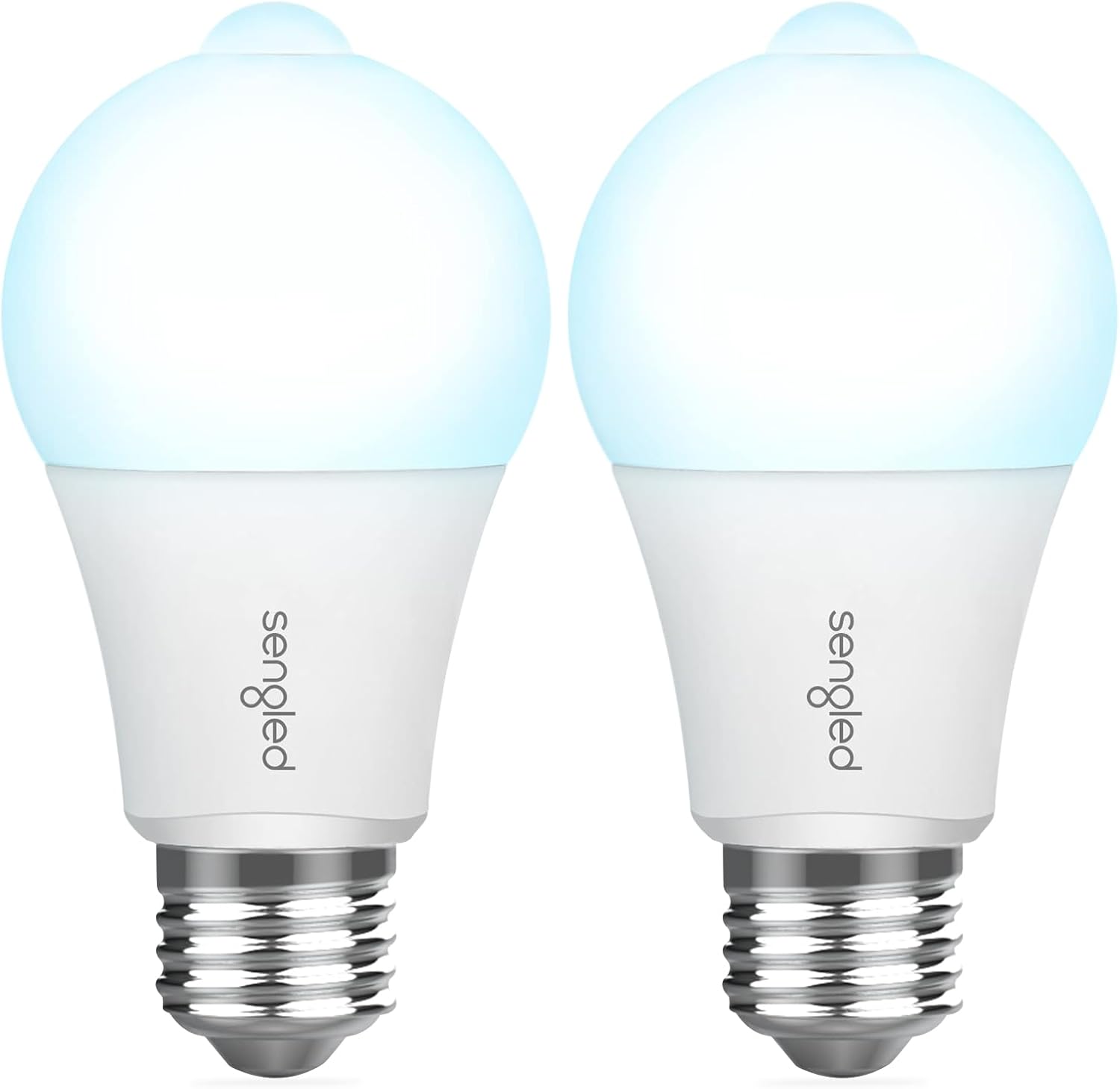 Sengled Motion Sensor Light Bulbs, A19 LED Dusk to Dawn Bulbs 5000K Daylight, Motion Activated Indoor Outdoor Light Bulbs 8.8W (60W Equivalent) 800 Lumens for Porch, Garage, Hallway, 2 Pack