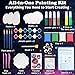Awsoo Glow in The Dark Rock & Shell Painting Kit Arts and Crafts for Kids Ages 6-12, Kids Craft Paint Kit, Art Supplies Toy, Creative Painting Kits, Christmas Toy Gifts for Boys Girls