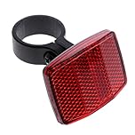 Baverta Bicycle Bike Handlebar Reflector Reflective Front Rear Warning Light Safety Lens Reflective lens Red