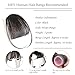 AIDUZETY Clip-In Wispy Bangs with Temples – 100% Human Hair Front Bangs Extensions for Women, Natural Look Hairpiece for Daily Wear (Black)