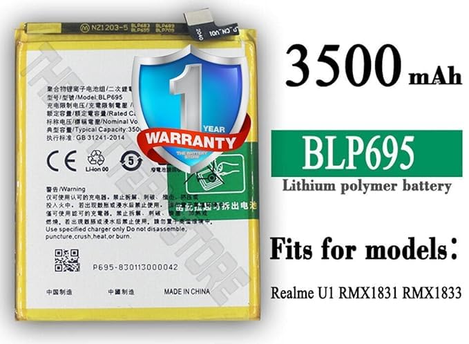 Image of Original BLP695 Battery for realme U1 / RMX1831 / RMX1833 Battery with 1 Year Warranty**** (N00117)