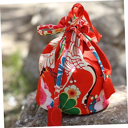 VALICLUD 3 Pçs Estilo Japonês Bolsa De Moedas Estilo Japonês Bolsa De Moedas Portátil Bolsa De Cordã