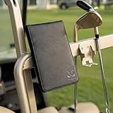 Magnetic Golf Scorecard Holder, Premium Leather Golf Yardage Book, Fits Standard Score Books, Securely Attaches To Golf Cart Accessories For Easy Access, Ideal Golf Accessories Gift For Men