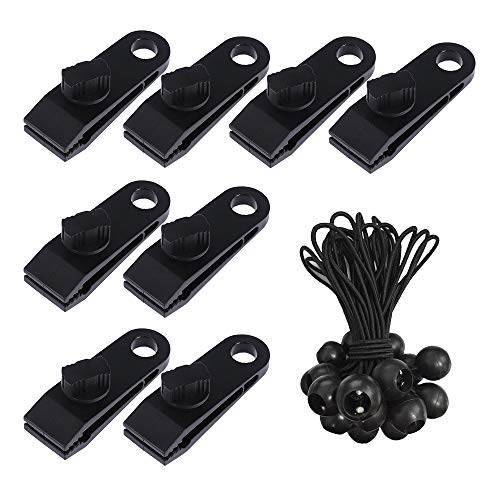 16 Stück Planenclips, robuste Planenklammern Cover