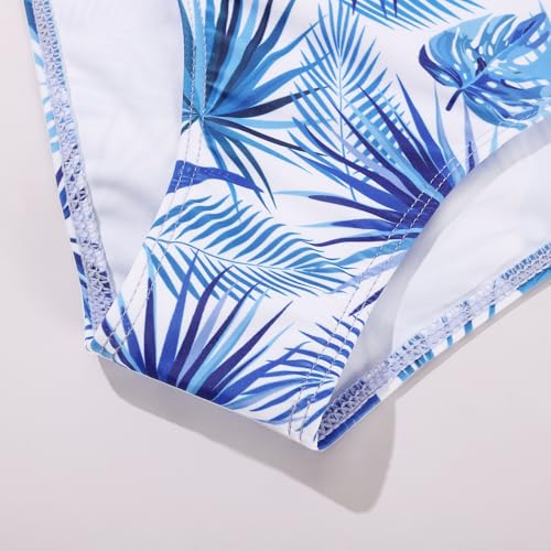 Image of Weixinbuy Girls Swimsuits Bikini Set Kids Bathing Suit Bikini Top Bottom 2Pcs Teen Girls' Swimwear Set