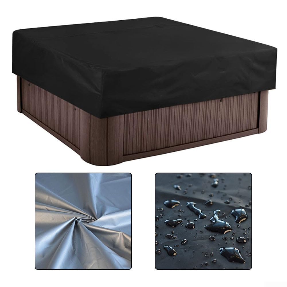 Housse de protection contre les intempéries pour jacuzzi - Résistante aux intempéries - 210 x 210 x 30 cm