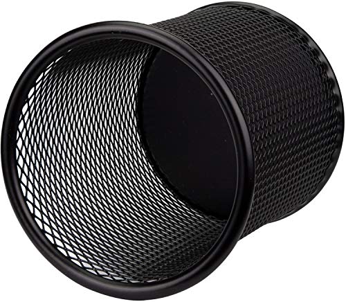 Nicunom 12 Pack Metal Pen Holder Wire Mesh Pen Cup Pencil Holder Pencil Cup for Desk Office Pen Organizer, Black - Image 4
