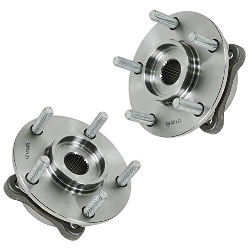 Image of TRQ Front Wheel Bearing and Hub Assembly Set 2 Piece Compatible with 91-96 Dodge Stealth RT Turbo 91-99 Mitsubishi 3000GT VR-4 95-96 3000GT Spyder VR-4 03-06 Lancer Evolution 2006 Lancer Evolution SE