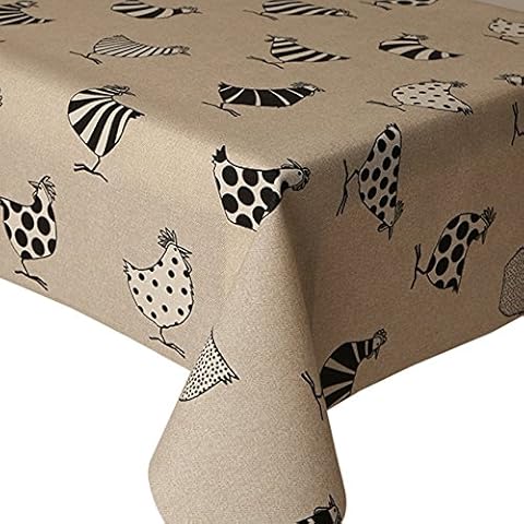 Acrylic Tablecloth Two Tone Chickens 1.5 Metres Cover
