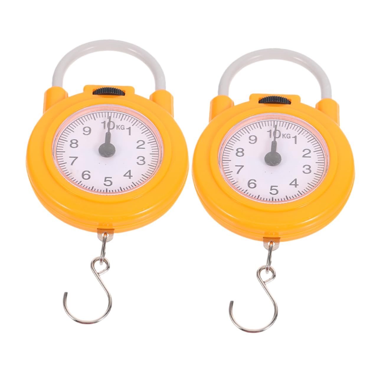 Holibanna 1Pair Portable Handheld Scale with Hook Lightweight Spring Design for Accurate Weight Measurement for Fishing Kitchen Travel and Home Use Multipurpose Compact Digital Scale