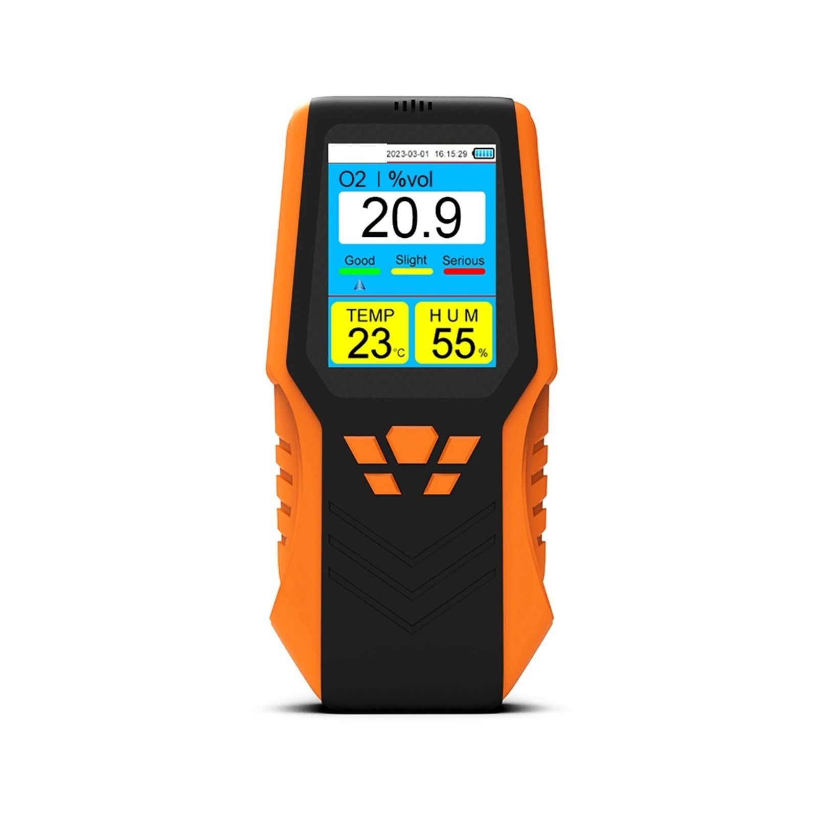 Rilevatore di gas, Monitor portatile della qualità dell'aria e dell'ossigeno, sensore di temperatura umidità ad alta precisione, rilevatore gas, monitor dell'O2 for interni