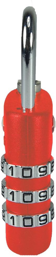 Texas USA - TSA Lock - Red - Mandatory for US Customs (ONLY ORIGINAL BRANDED LOCK ONLINE !)