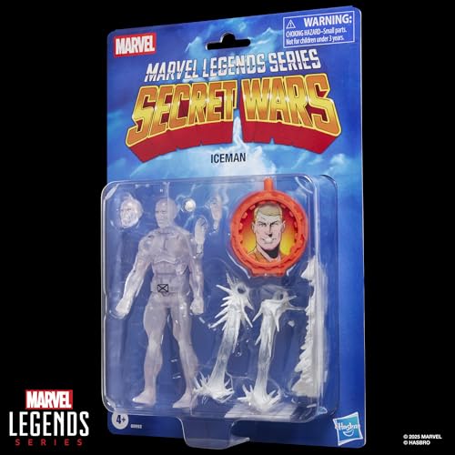 Marvel Legends Series, Figurine de Collection Secret Wars Ice Man de 15 cm inspirée des Bandes dessinées rétro X-Men de Marvel