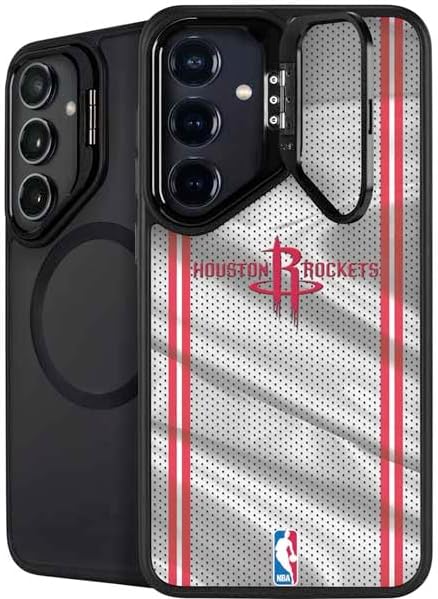 Skinit Kickstand Phone Case Compatible with Galaxy S25 - Officially Licensed NBA Houston Rockets Elephant Print Design