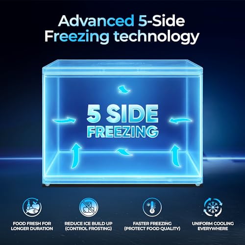Image of Haier HFC-355DPW5, 5 Star (2026 Star Rating) Double Door Convertible Deep Freezer, 5 Side Freezing, Dual Condenser, Inside Metal Liner with 70mm Puff Thickness (White 324L)
