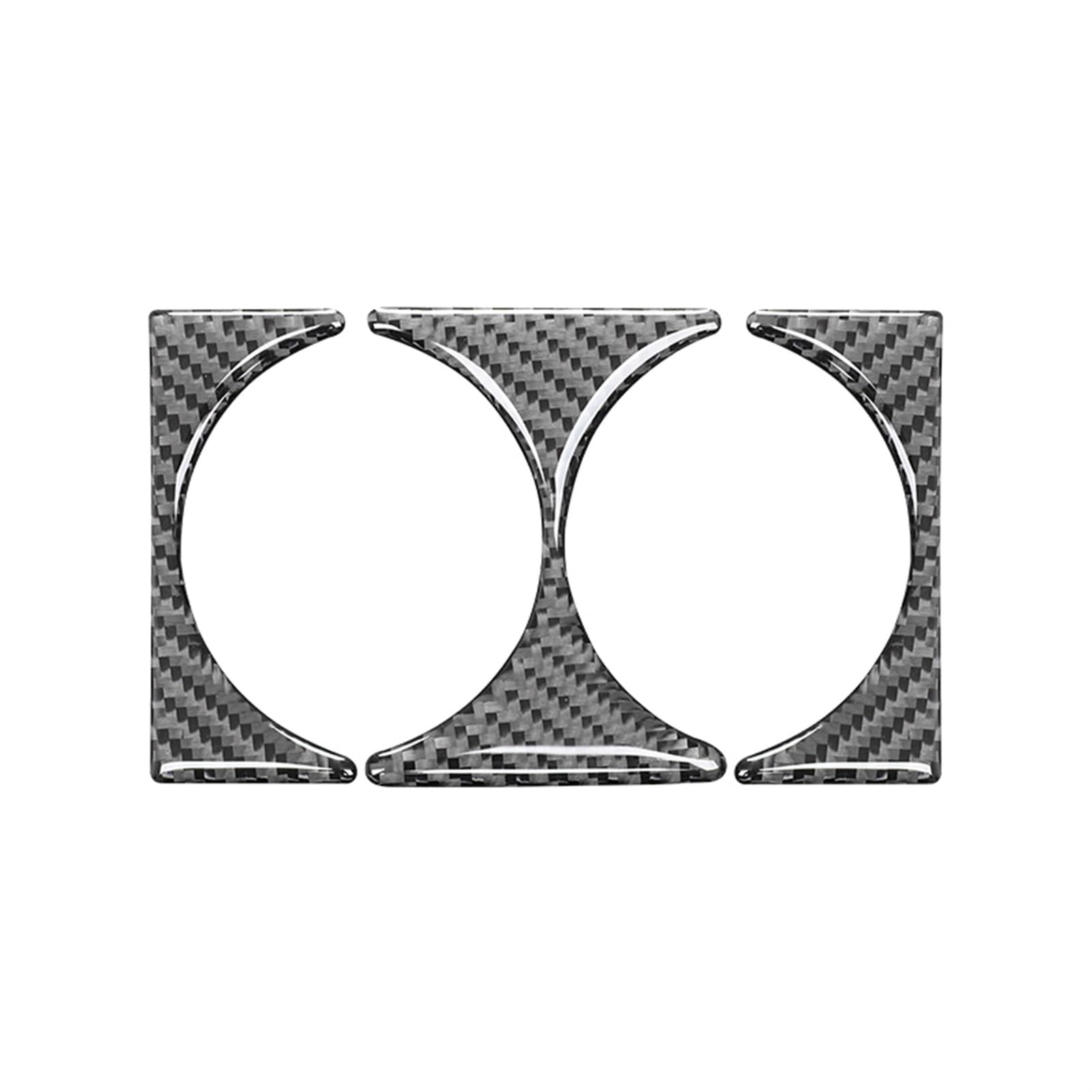 Porte-gobelet central noir avec cadre de décoration pour BMW Série 3 E46 1999-2004