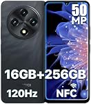 Téléphones cellulaires non verrouillés Canada, UMIDIGI G100 Téléphone intelligent, 16 (8+8)+256GB, Android 14, 6.9" 120Hz Affichage, 6000mAh Batterie, NFC, 4G Double SIM, Téléphone portable