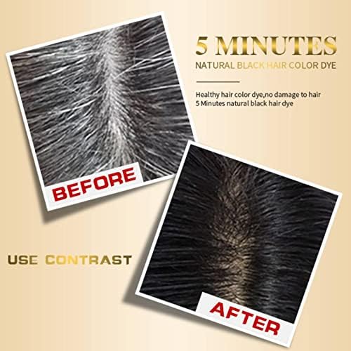 Black Hair Shampoo , 500ml Coconut Ginger Shampoo Fast Black Hair Hair Dye Coloring Nourishing Shampoo