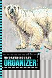 Undated Hourly Organizer: 6x9 / 1 Page Per Day / 6AM - 7PM / One Year Of Organization / With To Do List - Note Section / Meal - Water Tracker / ... Bear - Watercolor Animal Art Painting Cover