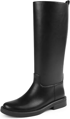 JOY IN LOVE Knee High Boots for Women Chunky Heel Tall Boots