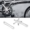 Bike Cranksets, Crank Arms 1 Pair 170MM 130 BCD Bike Alloy Left and Right Crank for Single and Two Piece Road Chainring