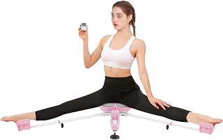 Leg Stretcher w/ Timer, 7-Gear 330.7 LB Load Professional Leg Stretching Machine, Home 180° Max Split Machine, Heavy Duty Flexibility Leg Stretching Equipment for Ballet, Dance, Yoga, 29.1*11in Pink
