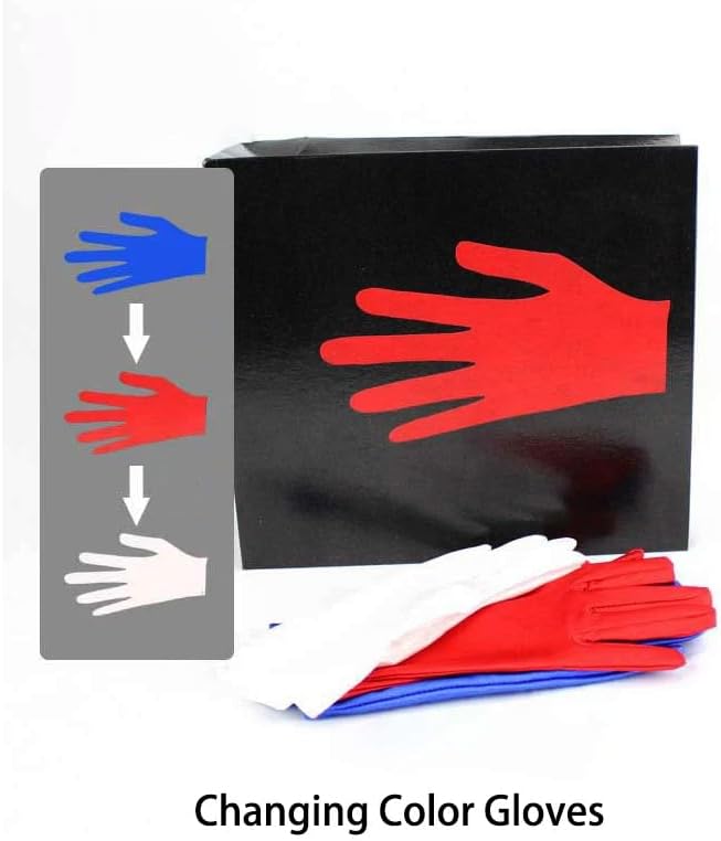 Miniatura 2 de Guantes de color ser cambiado Trucos de magia etapa Truco de magia Versión de bolsillo Gimmick para mago profesional