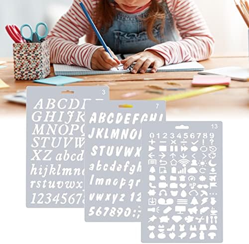 JIEYAO Weihnachten Schablonen Set - 9-teilige Malvorlagen Für Schneespray & Dekoration