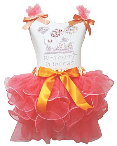 Traje de cumpleaños para niña estilo princesa con falda de pétalos exclusiva de 1 a 8 años