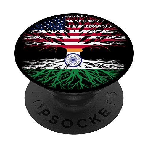 Love Indian Roots Gift America India Flag Punjabis American PopSockets PopGrip: Swappable Grip for Phones & Tablets