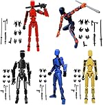 XIALIN T13 Action Figure Set(Assembly Completed) 3D Printed Multi-Jointed Movable Robot Dummy Set with Full Articulation for Stop Motion Animation (5pcsA)
