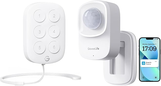 GoveeLife Human Presence Sensor H5127 Bundle with GoveeLife Wireless Mini Smart 6 Button Sensor H5125