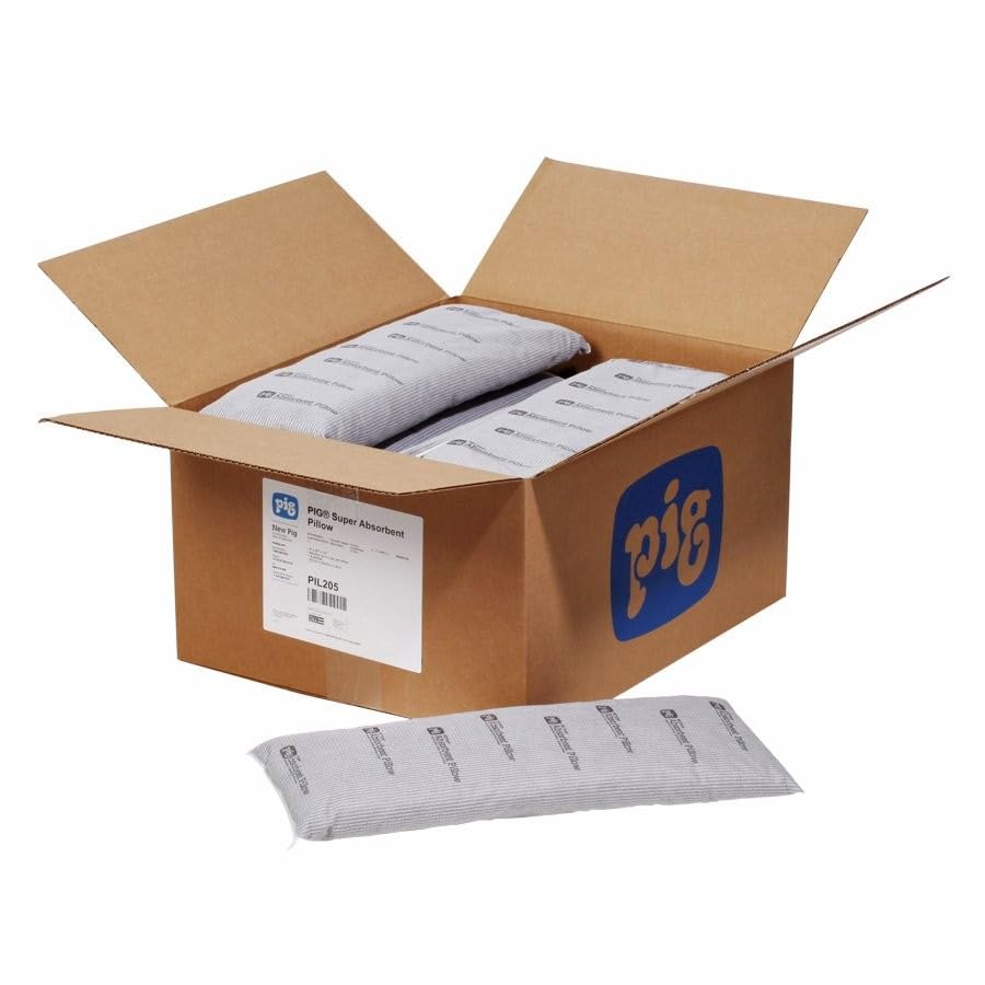 Image of PIG Super Absorbent Pillow - 14 Pillows - 8 inch x 20 inch - Absorbs up to 1 gal. per Pillow - PIL205