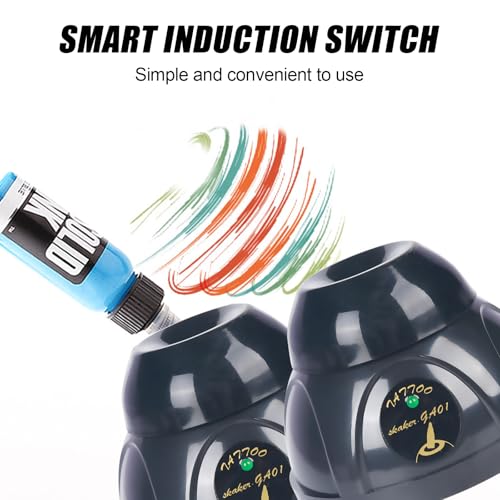 Image of Mini Vortex Ink Mixer, 4000RPM Electric Pigment Mixer with Touch Function | Ultra-Quiet Motor for Tattoo Ink Mixing, Nail Polish and Paint Shaking