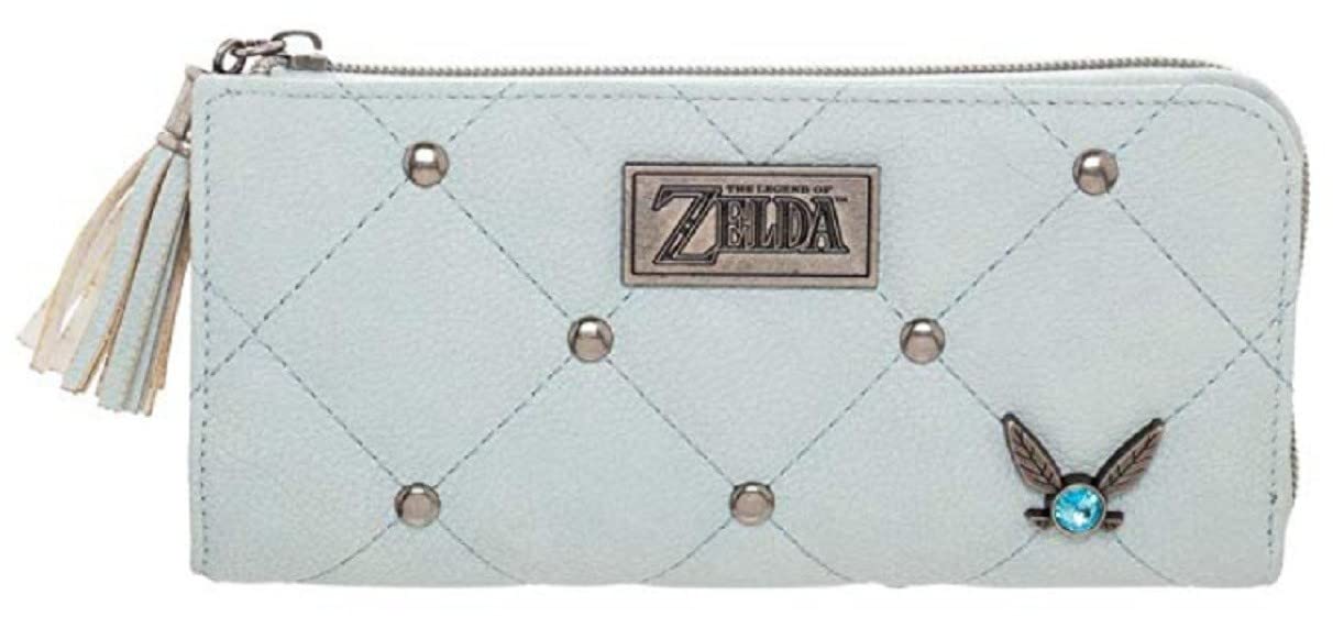 Zelda Navi Fairy Character Zip Around Women's Hand Purse Clutch Wallet