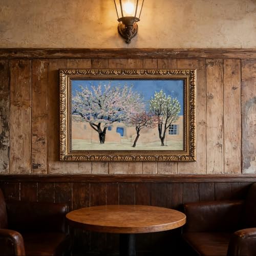 Toile Spring New Mexico Gustave Baumann déco murale facile à installer