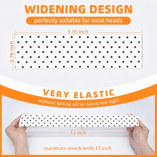 Image of 8PCS Summer-Exclusive Non Slip Sports Elastic Soft Running Fashion Headbands Absorb Sweat for Women & Men Working Out, Travel