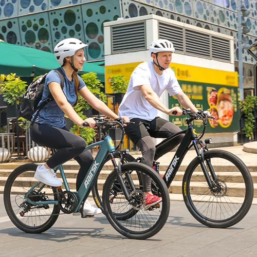 Aarisk 26" Electric Bike, Adult eBike with 36V 13Ah Battery, Dual Suspension Electric Mountain Bicycle, 80-100km Long Range, 25km/h Max Speed, 5 Speed Modes & 250W Motor (26inch GT900, Blue)