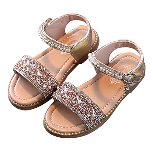Toddler Jellies Sandals Girls Sandals Open Toe Rhinestone Princess Dress Flat Shoes Summer Sandals Girls 53