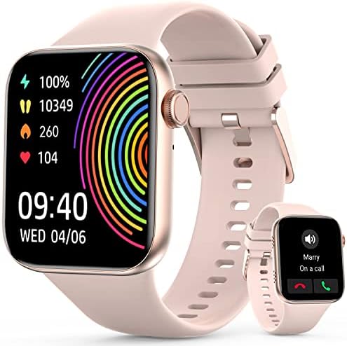 2023 Upgrade Smart Watch (Answer/Make Call), 1.95" Display Smartwatch for Women Men, Fitness Tracker with Multi Sport Modes, IP68 Waterproof, Step Calorie Counter, Sleep/Heart Rate Monitoring Watches