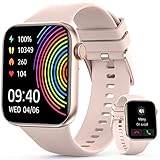 TaiSounds 2023 Upgrade Smart Watch (Answer/Make Call),1.95'' Display Smartwatch,Fitness Tracker with Multi Sport Modes,IP68 ,Step Calorie Counter,Sleep/Heart Rate Monitoring Watches,Rose Gold