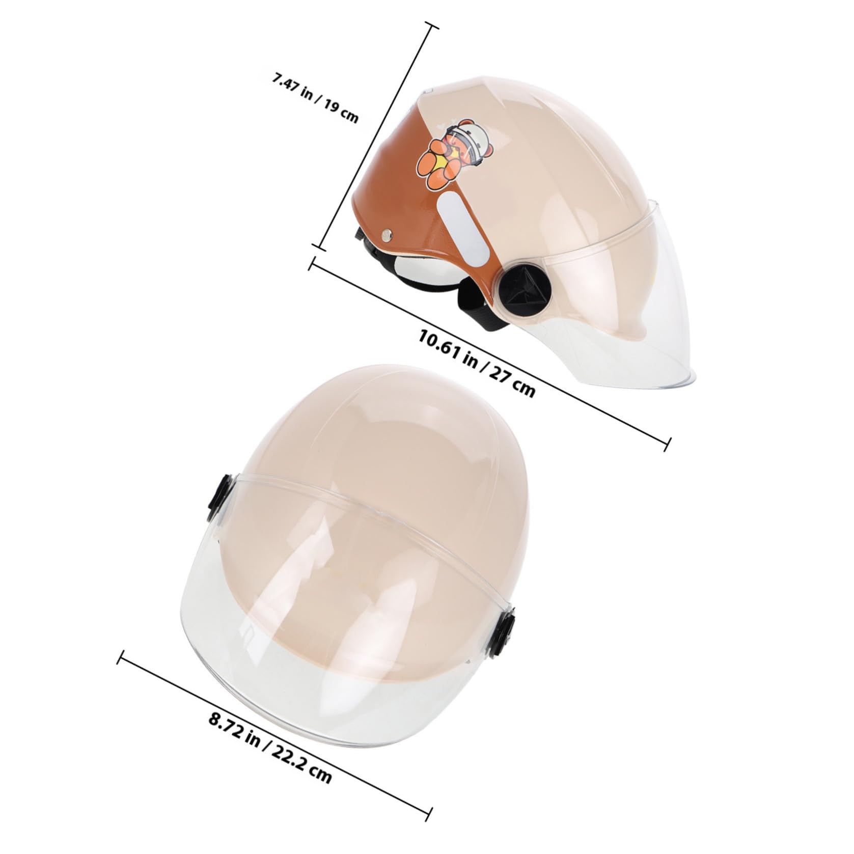 BESPORTBLE Casque de Vélo pour Garçon et Filles Motifs Cartoon Mignons, Ajustable Sangles Confortables en Abs et Écume, pour Multisports et Sorties en Trottinette
