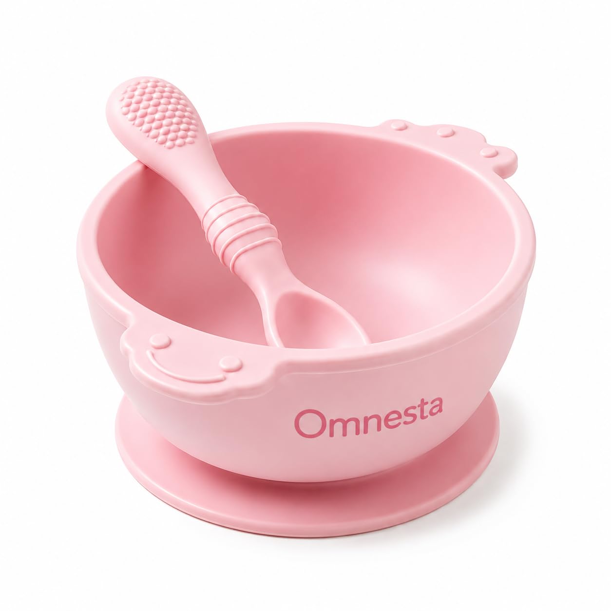 Premium Silicone Baby Feeding Set – Strong Suction Bowl and Soft -Tip Spoon for Babies -Silicone Toddler Feeding Bowl Set-image-5