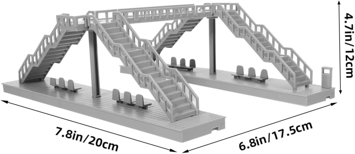 DECHOUS Overhead Footbridge Model DIY Kit Architecture Construction Toy Mini Footbridge for Decor