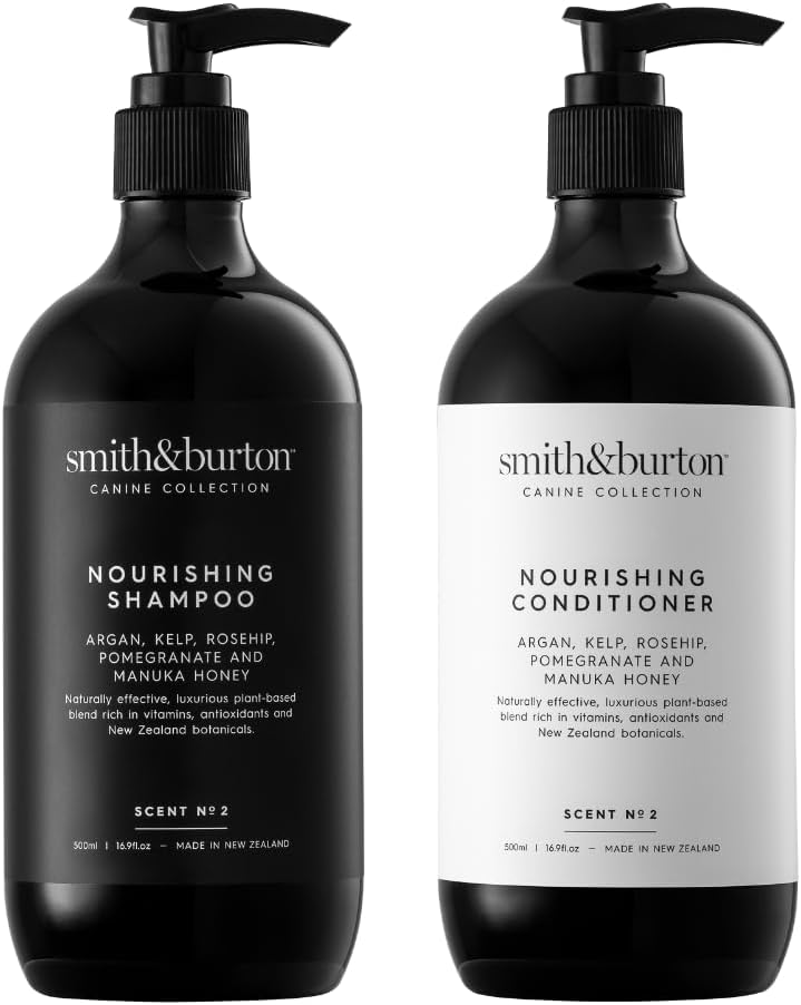 smith&burton Nourishing Dog Shampoo And Conditioner Duo Set, Natural Deep-Conditioning Formula, Softens And Revitalises the Coat For Beautiful Lustre And Shine, Scent No.2, 16.9 fl oz (Set of 2)