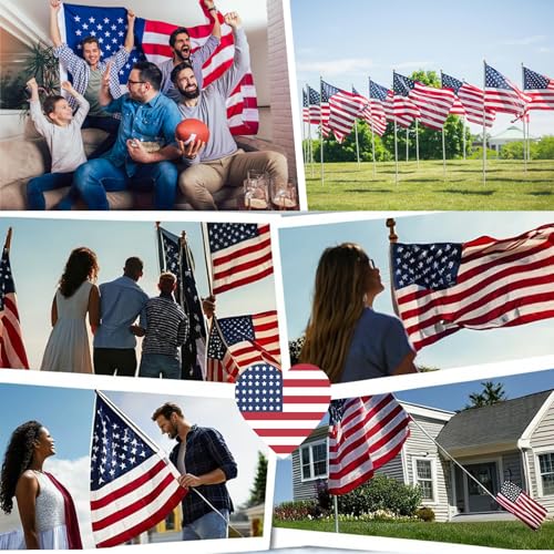 Drapeau américain indéchirable et imperméable super résistant pour mât